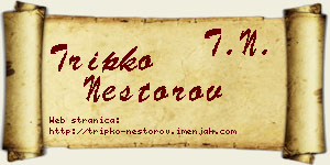 Tripko Nestorov vizit kartica
